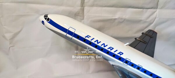 Sud Aviation Super Caravelle Finnair Aircraft with detailed craftsmanship.